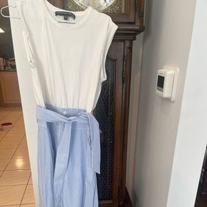 Veronica Beard blue & white maxi dress